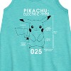 - Pokémon - Pikachu Pokedex Diagram Graphic Sleeveless Aline Dress - 2 of 3