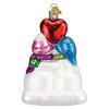 Old World Christmas 4.75 In Snow Couple's 1St Christmas Love Romance Happy Tree Ornaments - 3 of 3