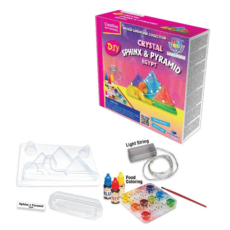 Eastcolight Crystal Growing Kit of World Landmark Collection - Sphinx & Pyramid (Egypt), Grow Crystal Science Experiments Toys for Kids, 3 of 4