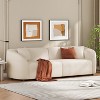 Christopher Knight Home Godwin 87.5" Modern Upholstered 3 Seater Curved Sofa - 2 of 4