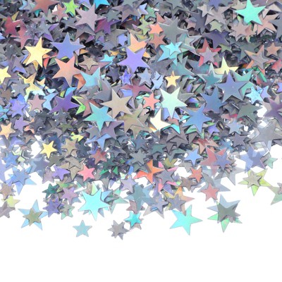 Unique Bargains Christmas Decorations DIY Twinkle Metallic Foil Glitter Star Tables Confetti 0.2/0.4 Inch 0.07 Ibs