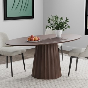 Lirago dinning table set of 4 67"L*33.5"W*30"H- Walnut - 1 of 4