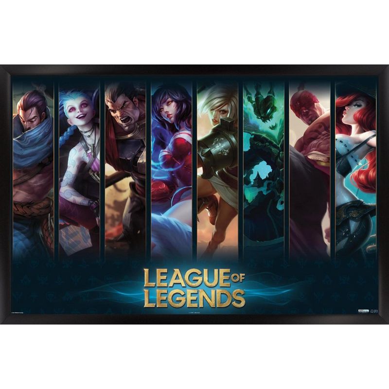 Trends International League of Legends - Champions Framed Wall Poster Prints, 1 of 7
