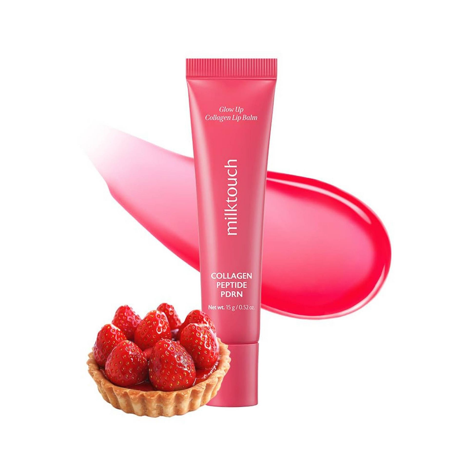 MilkTouch Glow Up Collagen Lip Balm - Berry Tart - 0.52oz - Beauty Studio