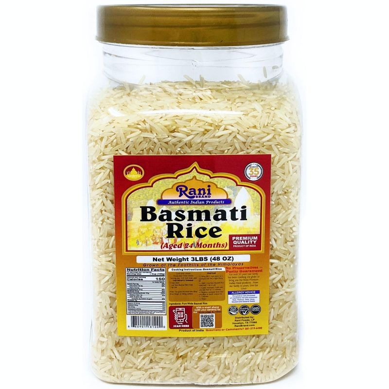 Basmati Rice - 48oz (3lbs) 1.36kg - Rani Brand Authentic Indian Products, 1 of 8