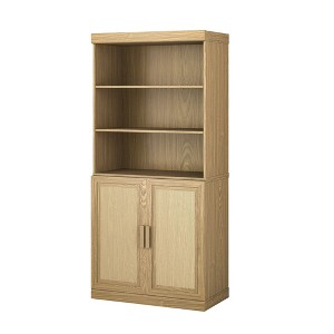 PexFix Wood Grain Storage Cabinet Bookshelf for Living Room Office Bedroom - 1 of 4