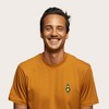 Dalix Robot (Glow in the Dark) Embroidered Relaxed Heavy Soft Cotton T Shirt Mens - 3 of 4
