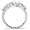 Slickblue Women's Classic Clear CZ Center Brass Ring, Rhodium Finish, Single-Tone, Size 5-9 - 3 of 4