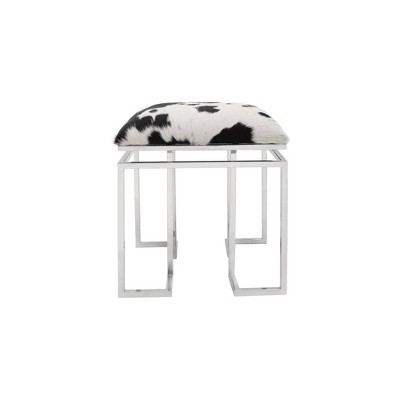 Wagon Square Mound Barstool Silver - Alder Bay