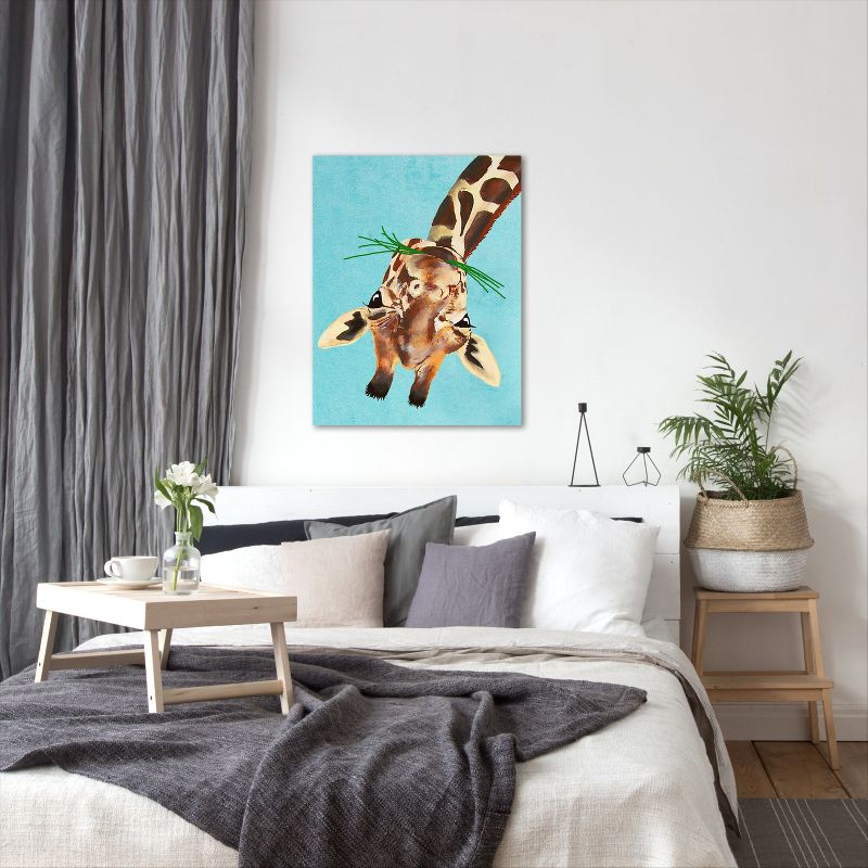 Americanflat Animal Modern Giraffe Upside Down By Coco De Paris Canvas, 6 of 10