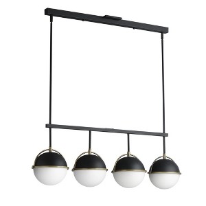 Maxim Lighting Duke 4 - Light Pendant in  Black/Weathered Brass - 1 of 4