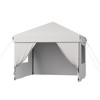 10x10FT Instant Pop Up Canopy Tent - Complete 4-Wall Commercial Shelter for Outdoor Events - 2 of 4