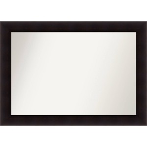 42" x 30" Non-Beveled Portico Espresso Wood Wall Mirror - Amanti Art: Oversized, Wall Mount, Home Decor - 1 of 4