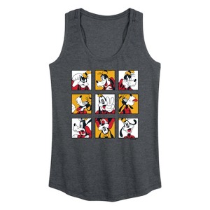 Women's - Disney - Goofy Grid Graphic Racerback Tank - 1 of 4
