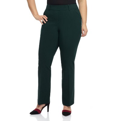 Rekucci Curvy Woman Comfort Barely Bootcut Pant with Pockets