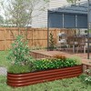 Outsunny Galvanized Raised Garden Bed Kit, Metal Planter Box with Safety Edging - 2 of 4