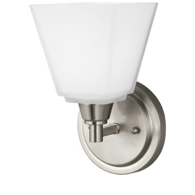 Generation Lighting Parkfield 1 light Brushed Nickel Wall Bath Fixture 4113001-962