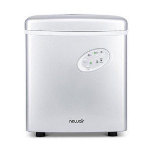Refurbished: Newair NIM028SI00-RB Countertop Ice Maker, 28 lbs of Ice a Day, Silver – Manufacturer Refurbished - 1 of 4