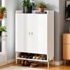 Hommoo 6-Tier Shoe Cabinet for Entryway White - 4 of 4