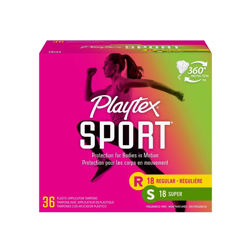 Playtex Sports Plastic Unscented Multipack Tampons, 1 of 10