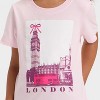 Toddler Girls' London Graphic T-Shirt - Cat & Jack™ Light Pink - 2 of 4