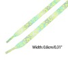 INSPIRE CHIC Leopard Multicolor Tie Dye Gradient Flat Shoelaces Sports Sneakers 2 Pairs - 3 of 4