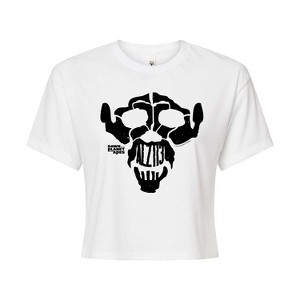 Women's - Planet of the Apes - Skull Logo Cropped Graphic T-Shirt - 1 of 4