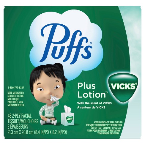 Puffs Plus Lotion with Scent of VICKS Facial Tissue - image 1 of 4