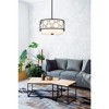 Kendall 3-Light Pendant - Contemporary Steel Drum Shade with Geometric Design - 3 of 4