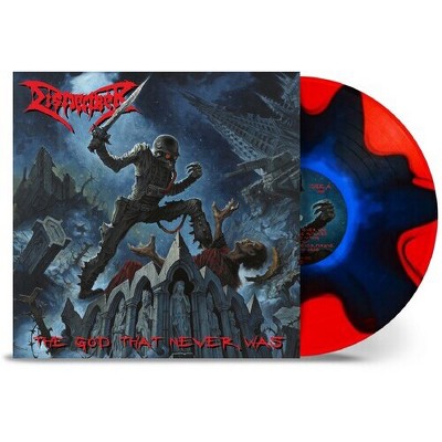 Dismember - The God That Never Was - Blue in Red Split (Vinyl)