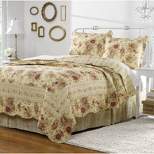 Antique Rose Quilt Bedding Set - Greenland Home Fashions