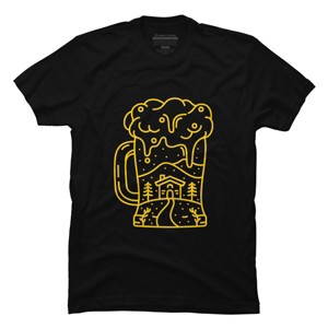 Men's Design By Humans Christmas Beer By VEKTORKITA T-Shirt - 1 of 4