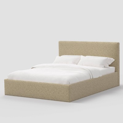 King Square Low Platform Bed in Milano Buff - Threshold™