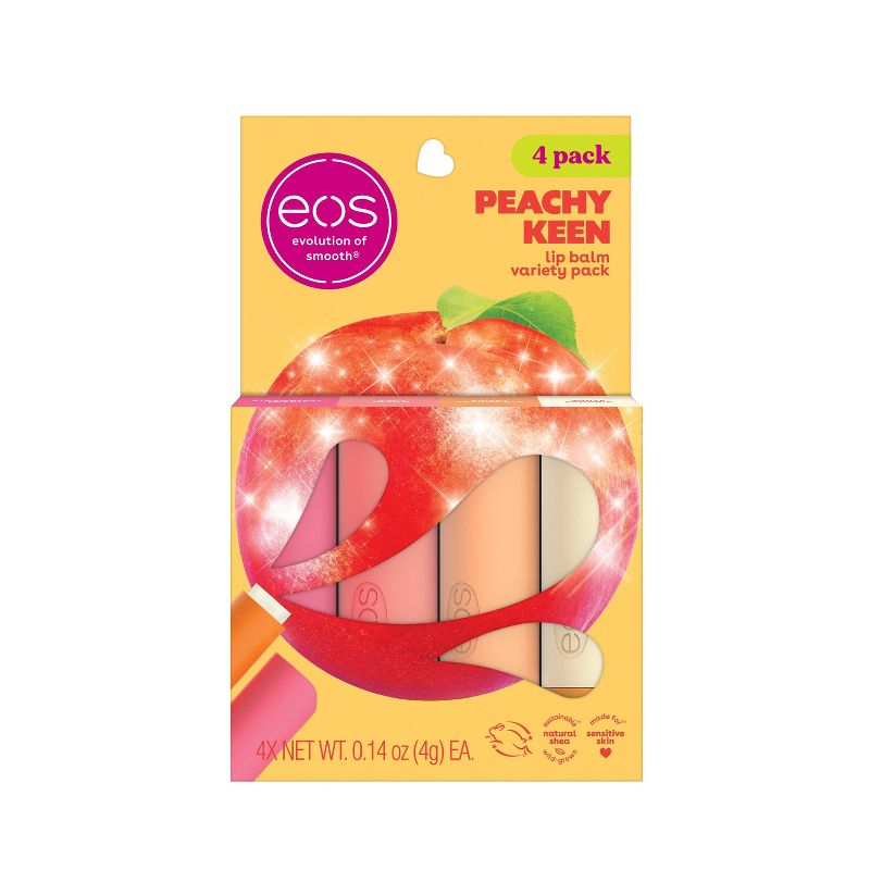 eos Lip Balm Gift Set - Peachy Keen - 0.14oz/4pk, 1 of 9