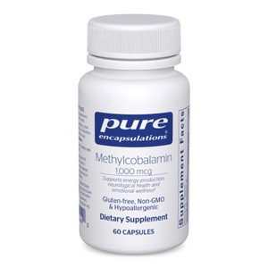 Pure Encapsulations Methylcobalamin 1,000 mcg - Vitamin B12 Supplement to Support Memory & Nerve Health - Premium Vitamin B12 Capsules - 60 Capsules - 1 of 4