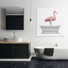 Stupell Industries Flamingo Standing Antique Bathtub Canvas Art - 3 of 4