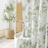 BAGOKIE 72"x72" Floral Cotton Blend Shower Curtain, Pack of 1 - 2 of 3