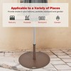 Costway 9ft Patio Umbrella Outdoor W/ 50 LBS Round Umbrella Stand W/ Wheels - 2 of 4