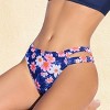 Women's Vibrant Floral Print Bikini Bottoms with Cut-out Detail - Cupshe - 3 of 4