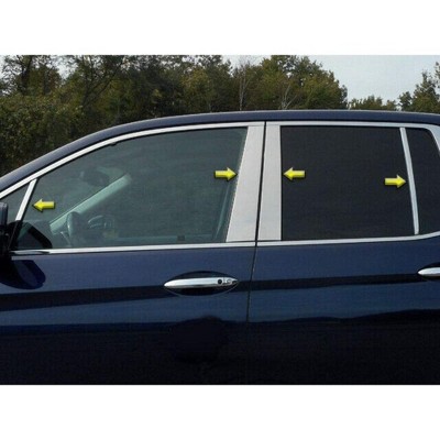 QAA is Compatible with 2017-2020 Honda Ridgeline 8 Piece Stainless Pillar Post Trim PP17242