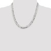 Black Bow Jewelry Men's 8.5mm Sterling Silver Solid Flat Curb Chain Necklace - 2 of 4