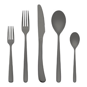 REGALWOVEN Stainless Steel Mirror Polished Silverware Flatware Set Cutlery Set 5 Piece - 1 of 4