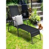 26''Adjustable Patio Chaise Folding Lounge Chair with Backrest - 2 of 4