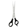 Unique Bargains Barber Household Office Metal Paper Cutting Hair Shear Slicer Scissors Black - 3 of 4
