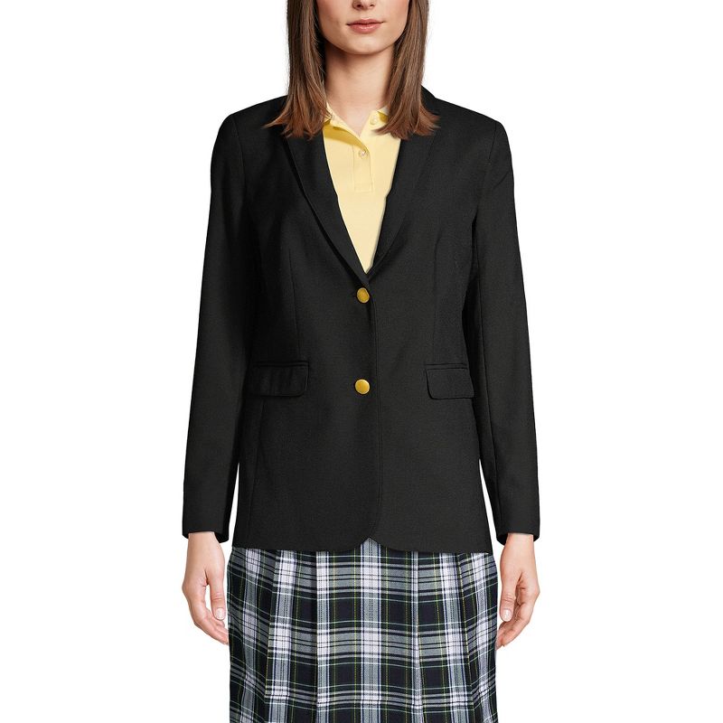 Lands' End School Uniform Women's Hopsack Blazer, 2 of 4