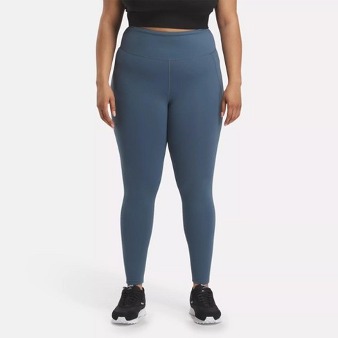 Reebok Lux High-rise Leggings (plus Size) 3x Hoops Blue : Target