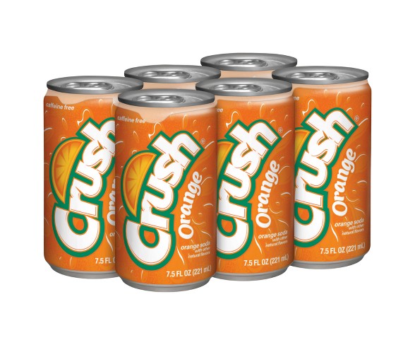 Crush Orange Soda - 6pk/8 fl oz Cans