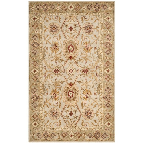 Antiquity At816 Hand Tufted Area Rug - Grey Beige/sage - 5'x8 ...