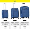3 Pieces Soft Shell Suitcase, Expandable Luggage With TSA Lock 360 Degree Upright Spinner Wheels For Travel - 2 of 4