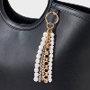 Beaded Pearl Tassel Chain Bag Charm - A New Day™ Gold/Peral - 2 of 2